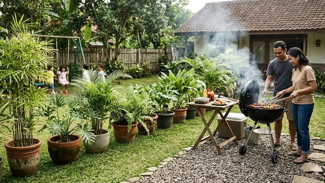 Ide Belakang Rumah untuk Area BBQ Tanpa Renovasi Besar