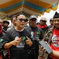 Relawan Ganjar Pranowo (GP) Mania bersama ratusan petani Indramayu saat deklarasi dukungan capres. (Istimewa)
