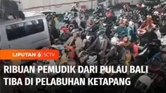 Lima hari jelang Idulfitri, pemudik yang tiba di Pelabuhan Penyeberangan ASDP Ketapang, Banyuwangi, Jawa Timur, terus mengalami peningkatan. Hal serupa juga terjadi di Pelabuhan Ciwandan, Kota Cilegon, Banten, yang mulai dipenuhi pemudik yang akan me...