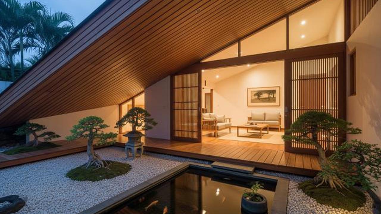 7 Desain Rumah Japandi Atap Landai Paling Populer Tahun Ini, Estetik dan Fungsional