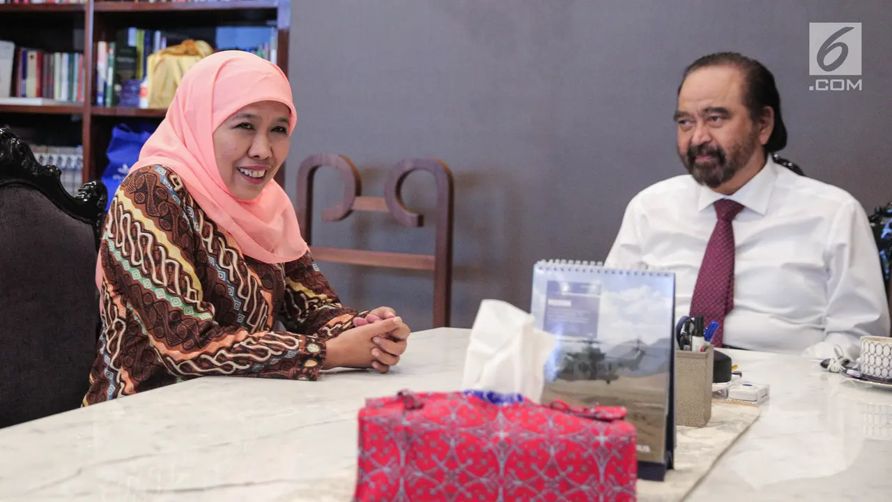 Diusung Jadi Cagub Jatim, Khofifah Senyum Semringah