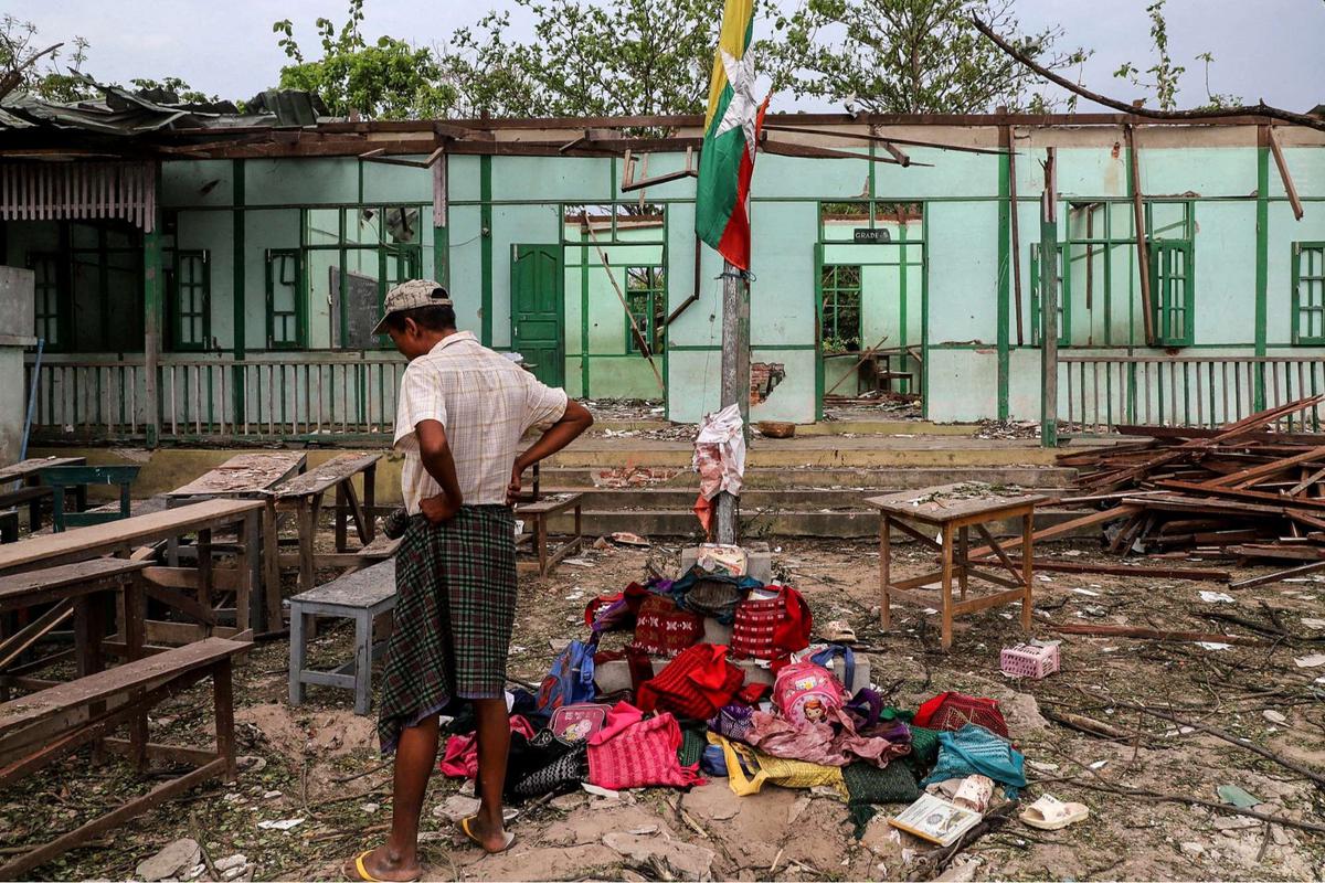 Junta Militer Myanmar serang sekolah