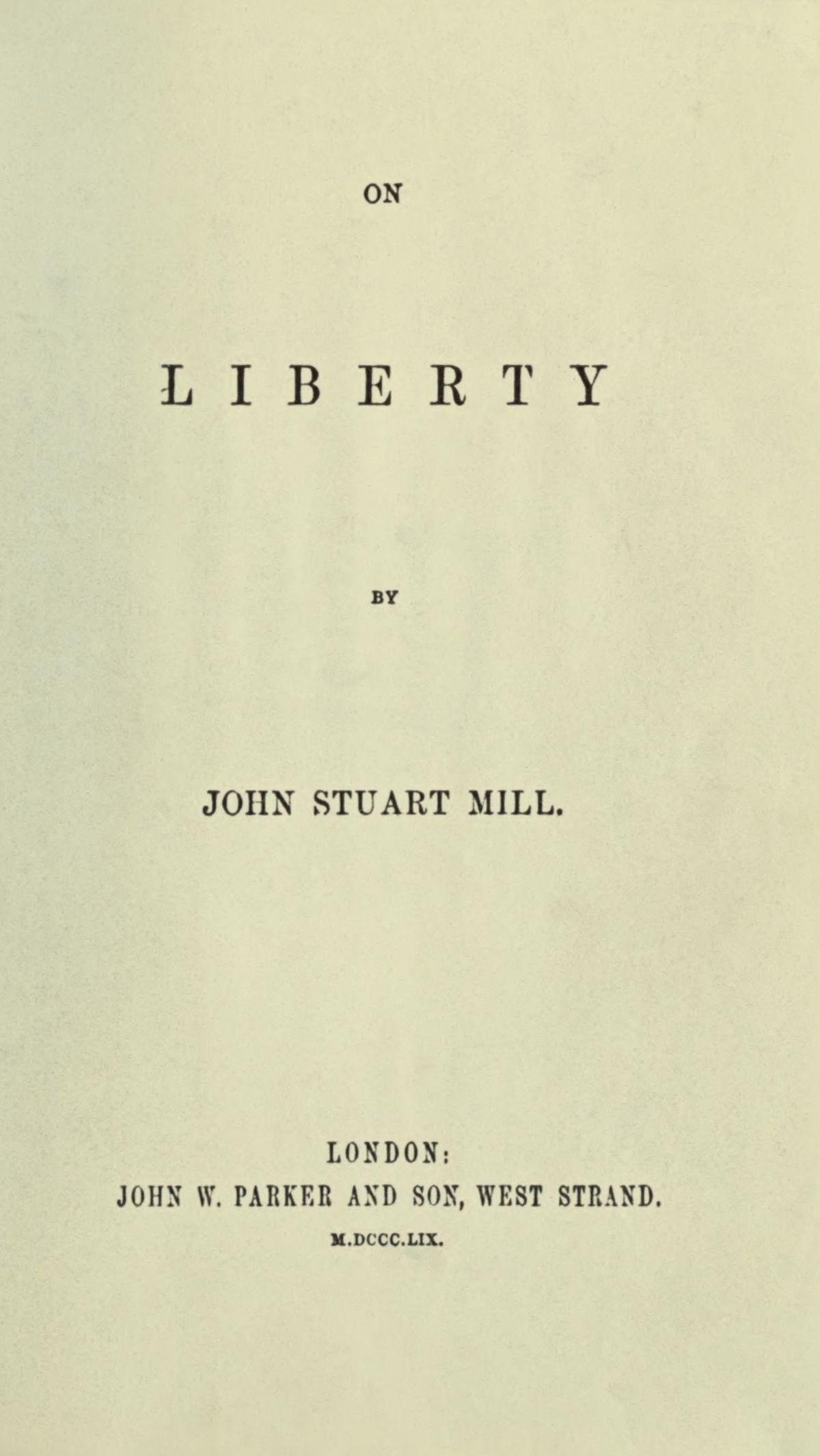 3.&nbsp;On Liberty oleh John Stewart Mill