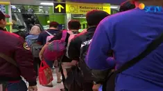 Hingga Sabtu malam, tercatat sedikitnya 20 ribu pemudik diberangkatkan ke berbagai kota tujuan seperti Bandung dan Surabaya.