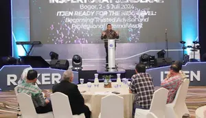 Wakil Menteri Ketenagakerjaan, Afriansyah Noor saat Raker Itjen Kemnaker 2024 di kabupaten Bogor, Jawa Barat, Kamis (4/7) malam/Istimewa.