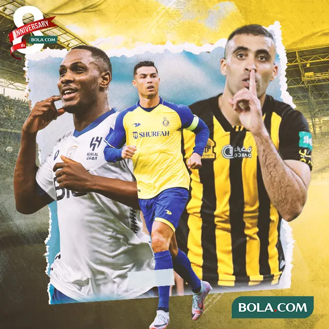 Liga Profesional Saudi - Odion Ighalo, Cristiano Ronaldo dan Abderrazak Hamdallah