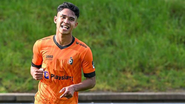 Marselino Ferdinan mencetak gol pertama buat KMSK Deinze di Liga Belgia.