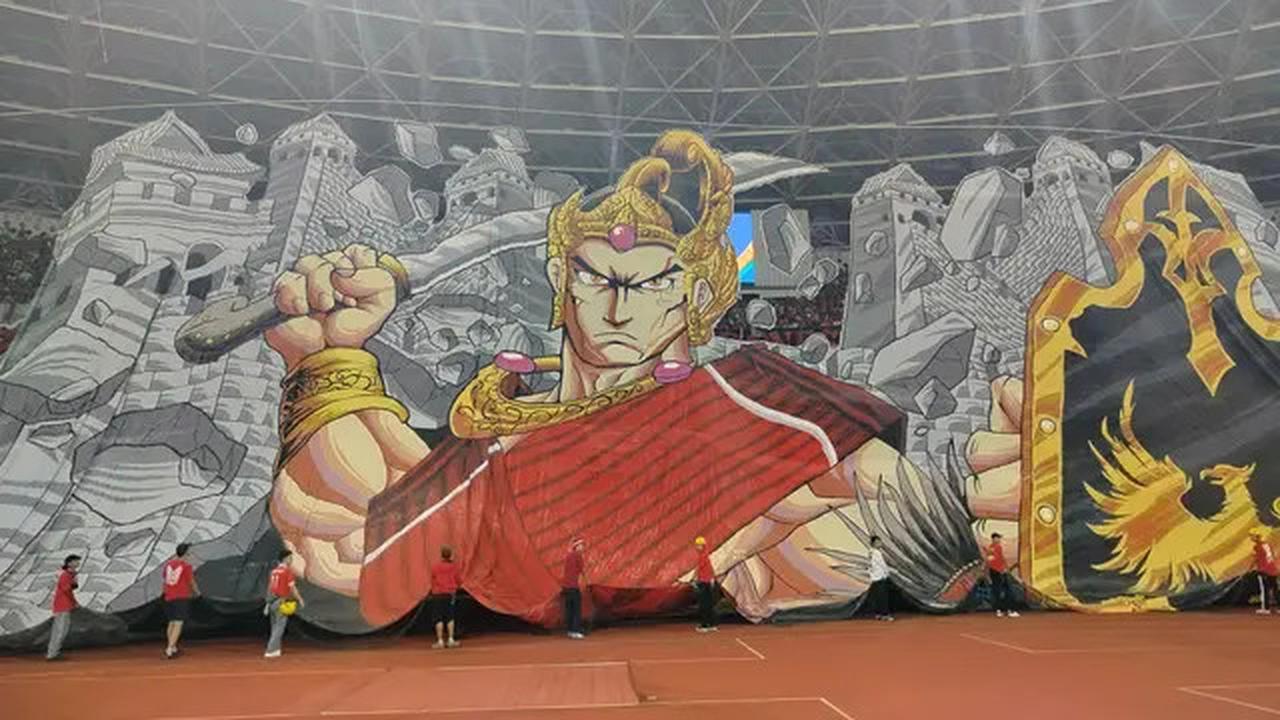 La Grande Indonesia Jelaskan Makna Mendalam dari Tifo Laga Timnas Indonesia Vs China: Prajurit Representasi Nusantara