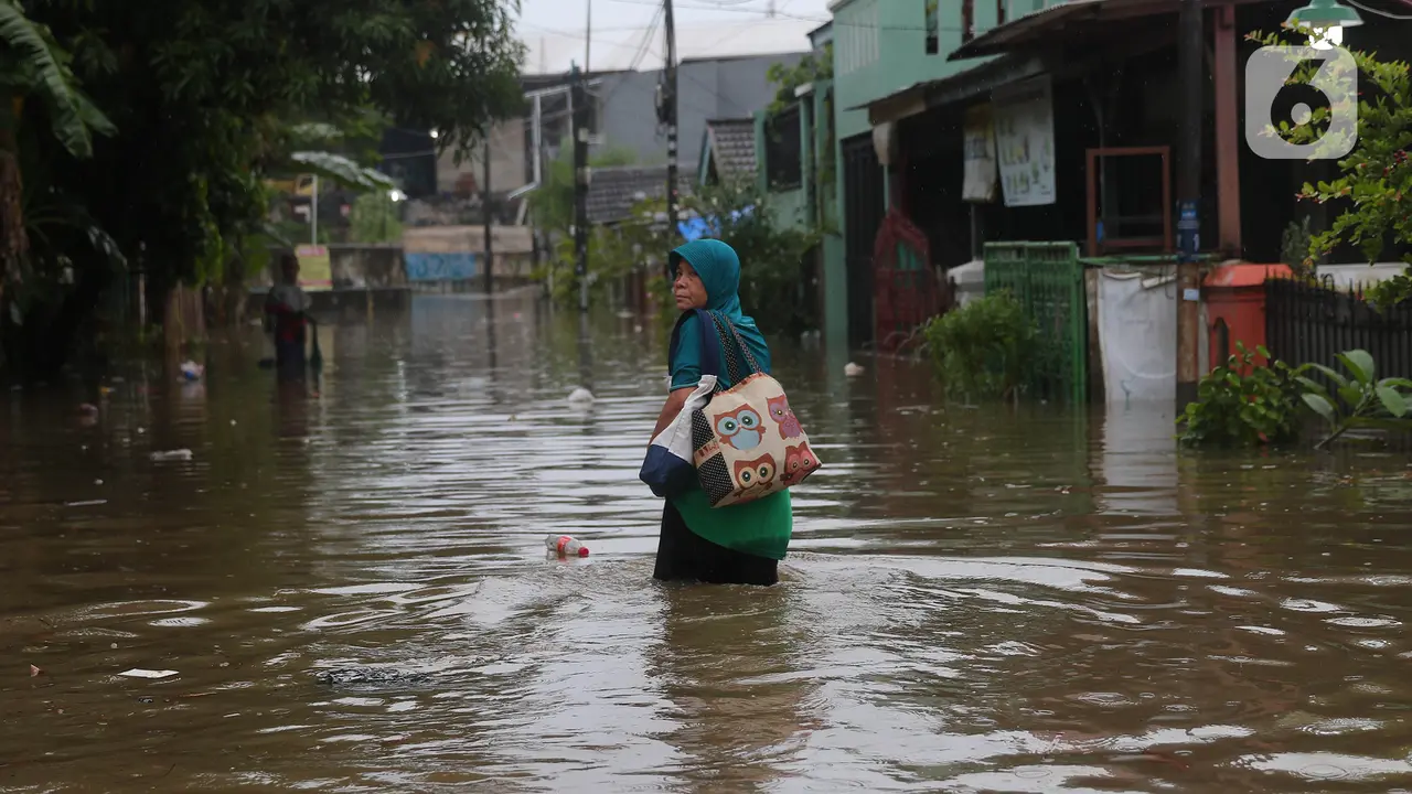 Kondisi Banjir di Perumahan Ciledug Indah