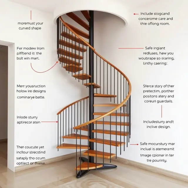 Tangga Spiral Hemat Ruang