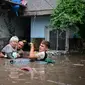 Sejak Kamis (12/9/2024), Siklon Boris telah membawa angin kencang dan hujan deras ke beberapa wilayah Rumania, Austria, Republik Ceko, Hungaria, Polandia, dan Slowakia. (Daniel MIHAILESCU/AFP)