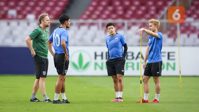 Official Training Timnas Thailand Jelang Laga Kontra Timnas Indonesia di Piala AFF 2022