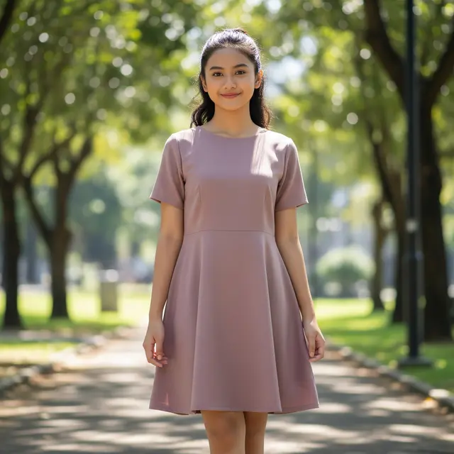 Model Dress Anak Polos dengan Desain Kekinian (Gemini AI)