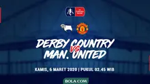 Piala FA - Derby County Vs Manchester United (Bola.com/Adreanus Titus)
