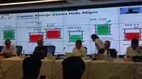 Kepala SKK Migas Dwi Soetjipto dalam press Conference Kinerja Sektor Hulu Migas, Senin (17/10/2022).