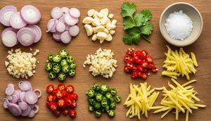 Ilustrasi Bumbu Iris. (Foto: Gemini AI)