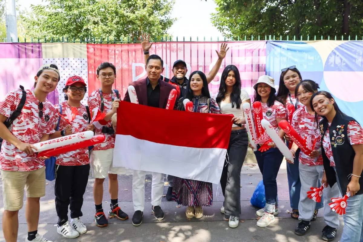 AHY memberikan dukungan langsung atlet yang berlaga di Olimpiade Paris (Istimewa)