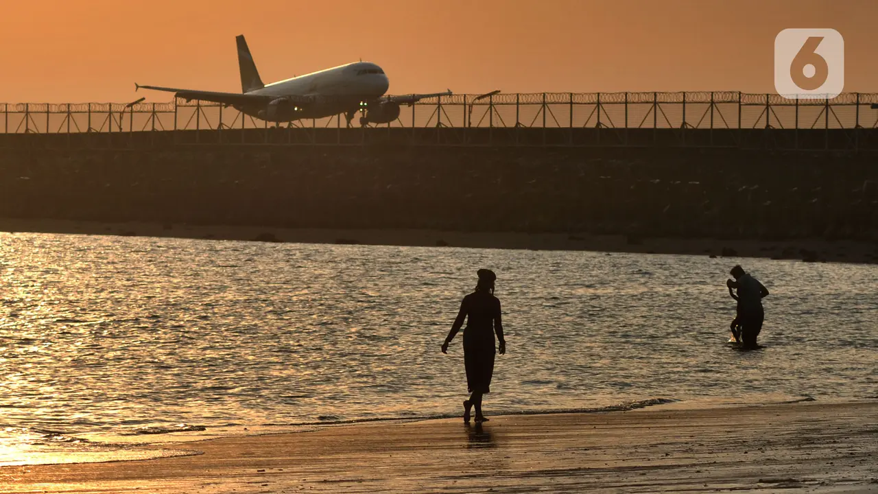 Keindahan Pantai Kelan di Samping Bandara Ngurah Rai