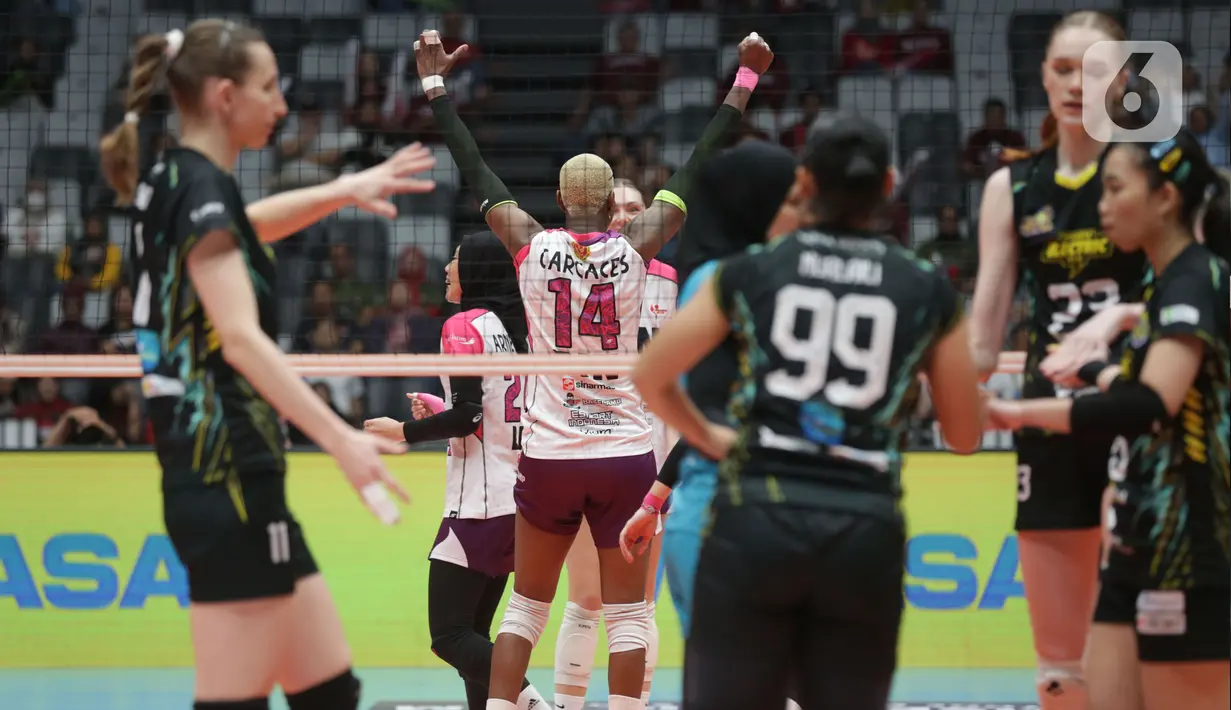 Jakarta BIN berhasil mencetak sejarah baru dengan menjuarai Proliga 2024. (Liputan6.com/Helmi Fithriansyah)