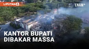 Kondisi Terkini Kantor Bupati Setelah Dibakar Massa Penambang Emas