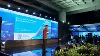 Direktur Utama PT PLN (Persero) Darmawan Prasodjo dalam Peluncuran Battery Assets Management Services Indonesia Battery Corporation (IBC), di Kemenko Marves. (Arief/Liputan6.com)