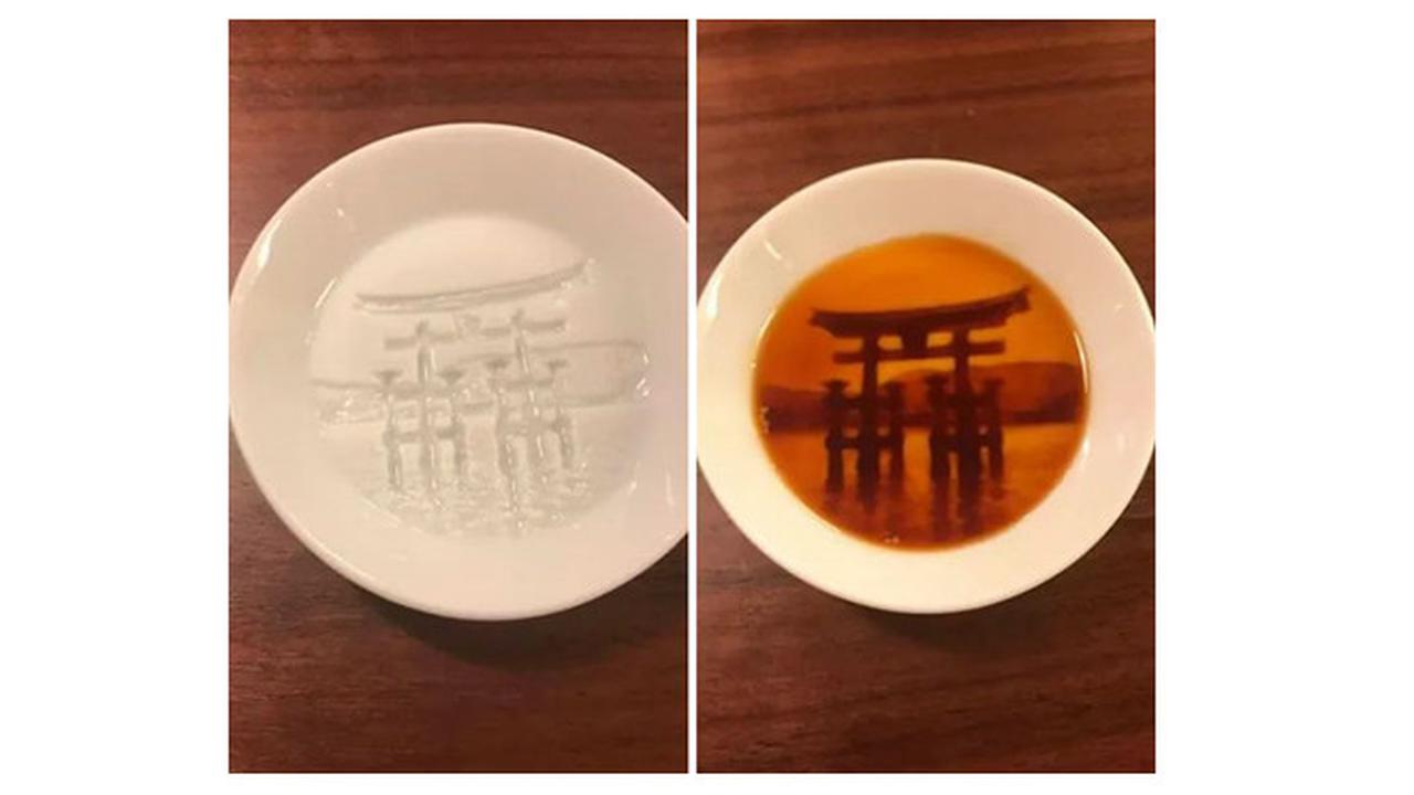 Unik, Piring Ini Akan Ciptakan Lukisan Saat Dituang Kuah Makanan