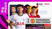 Tonton Live Streaming Liga Inggris Tottenham Hotspur Vs Manchester United di Vidio, Jumat 28 April