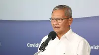 Juru Bicara Penanganan COVID-19 di Indonesia, Achmad Yurianto saat konferensi pers Corona di Graha BNPB, Jakarta, Kamis (16/4/2020). (Dok Badan Nasional Penanggulangan Bencana/BNPB)