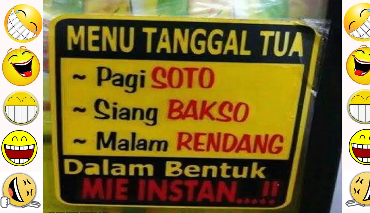Menu tanggal tua (Istimewa)