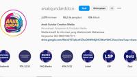 Tangkapan layar akun Instagram Anak Gundar Creative Media @anakgundardotco. (Istimewa)
