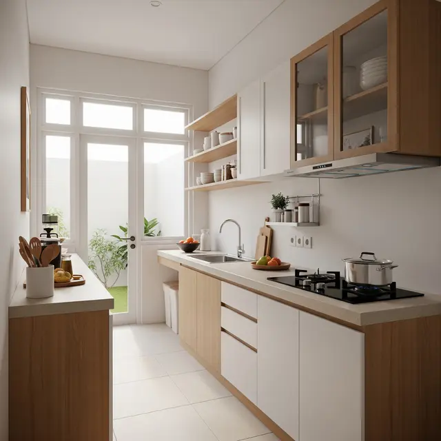 6 Desain Dapur Sempit Memanjang di Belakang Rumah agar Tidak Terasa Sumpek
