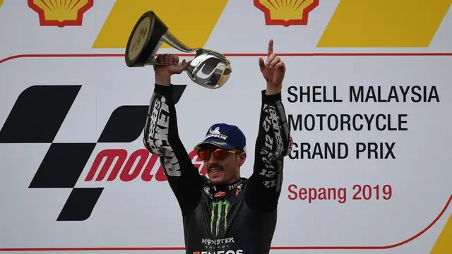 Pembalap Monster Energy Yamaha, Maverick Vinales.