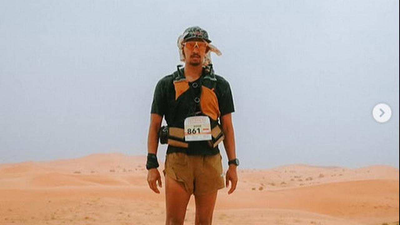 Potret Diego Adik Andien Aisyah Berhasil Tuntaskan Ultramarathon 250 Km di Gurun Sahara Hanya 40 Jam