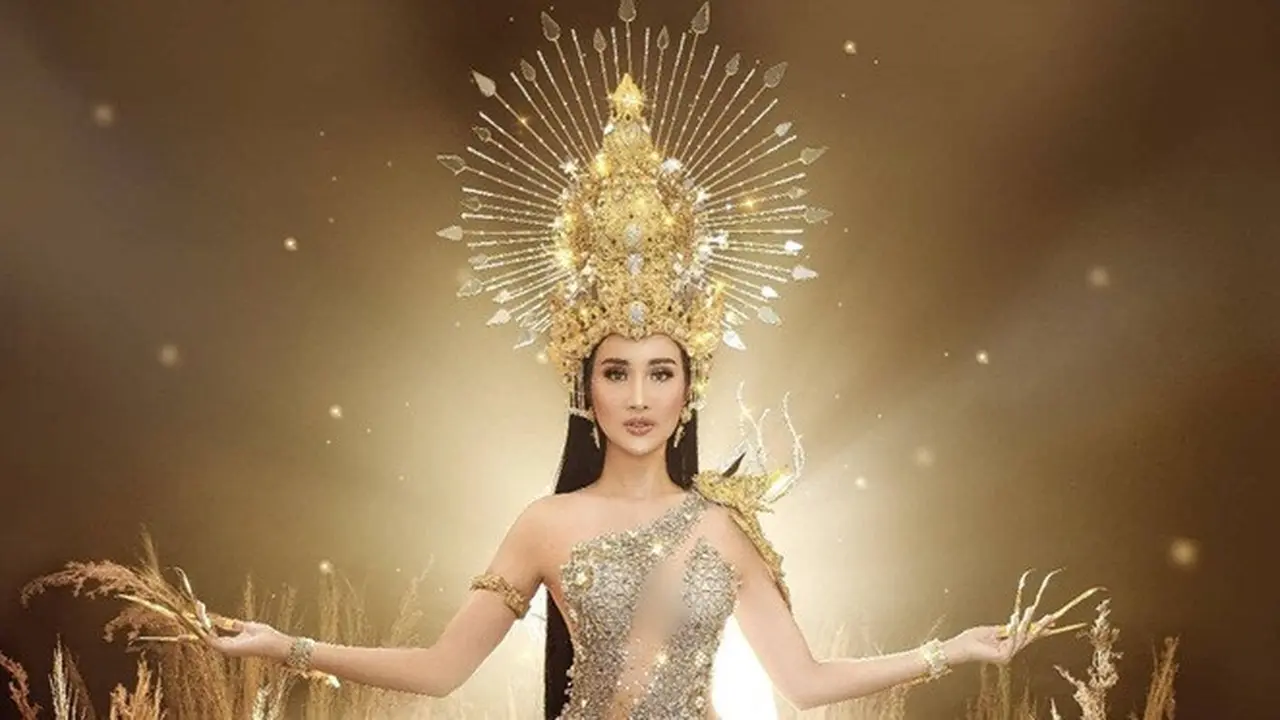 6 Pesona Bella Aprilia Pakai Kostum Nasional untuk Miss Intercontinental 2020, Menawan