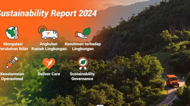 Platform Pengiriman On-Demand Rilis Laporan Keberlanjutan 2024, Fokus pada Adopsi Armada Energi Terbarukan.  foto: istimewa