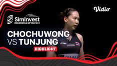 Berita Video, Highlights Indonesia Open 2021 antara Gregoria Mariska Tunjung Vs Pornpawee Chochuwong pada Kamis (25/11/2021)