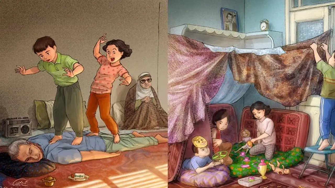 Bikin Nostalgia, 7 Ilustrasi Ini Gambarkan Tentang Masa Kecil