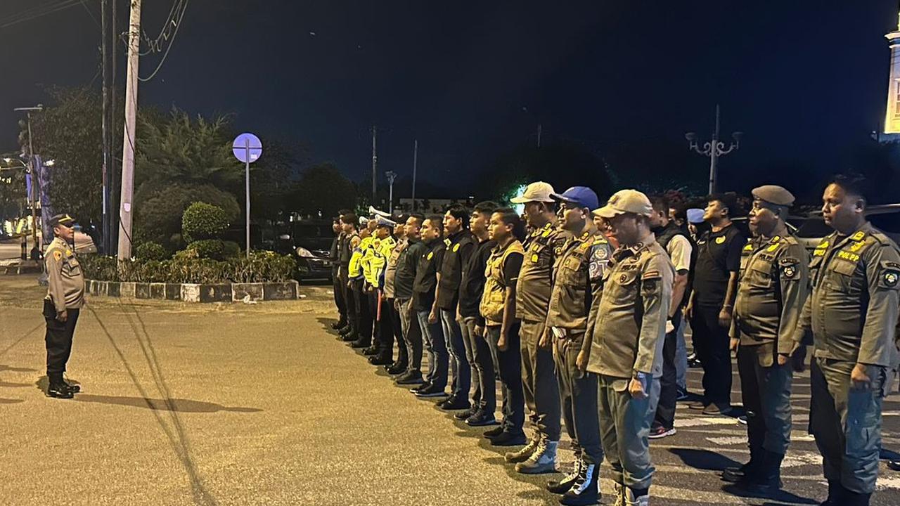Polres Rohul Gelar Patroli Blue Light Skala Besar