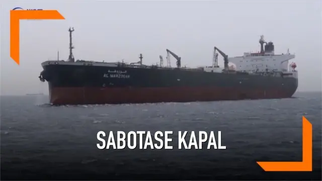 Sedikitnya tiga kapal laut diduga disabotase di selat Hormuz perairan Uni Emirat Arab. Sabotase akibatkan kerusakan pada badan kapal.