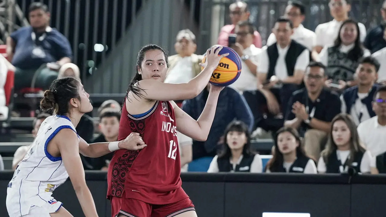 Pemain timnas basket 3x3 putri Indonesia