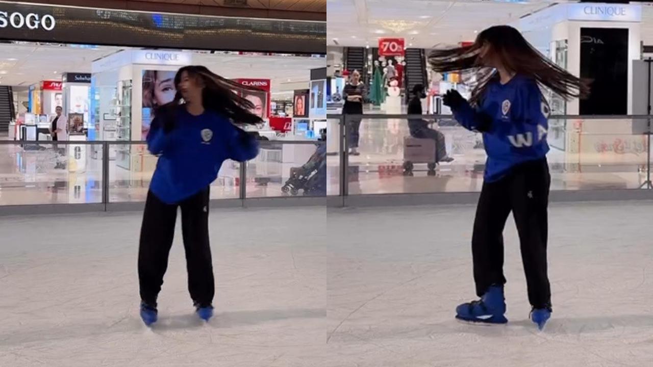 Potret Safeea Anak Mulan Jameela dan Ahmad Dhani Main Ice Skating, Ternyata Jago - Tunjukkan Aksi Berputar