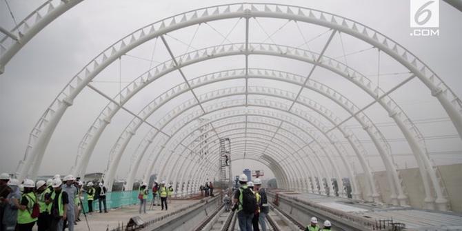 VIDEO: Mengintip Pembangunan LRT Jabodebek