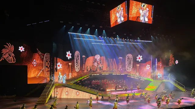 Pagelaran Sabang Merauke: Hikayat Srikandi Nusantara di Indonesia Arena, Senayan, Jakarta, Jumat (21/8/2026). (Liputan6.com/Nola Vemiliana)