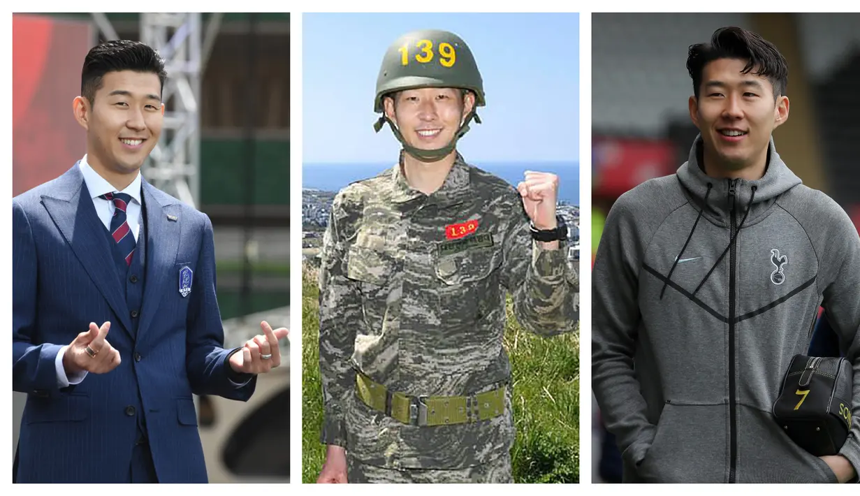 Kumpulan foto-foto saat pemain asal Korea Selatan, Son Heung-Min saat tak memakai jersey Tottenham Hotspur. (Foto: AP & AFP)