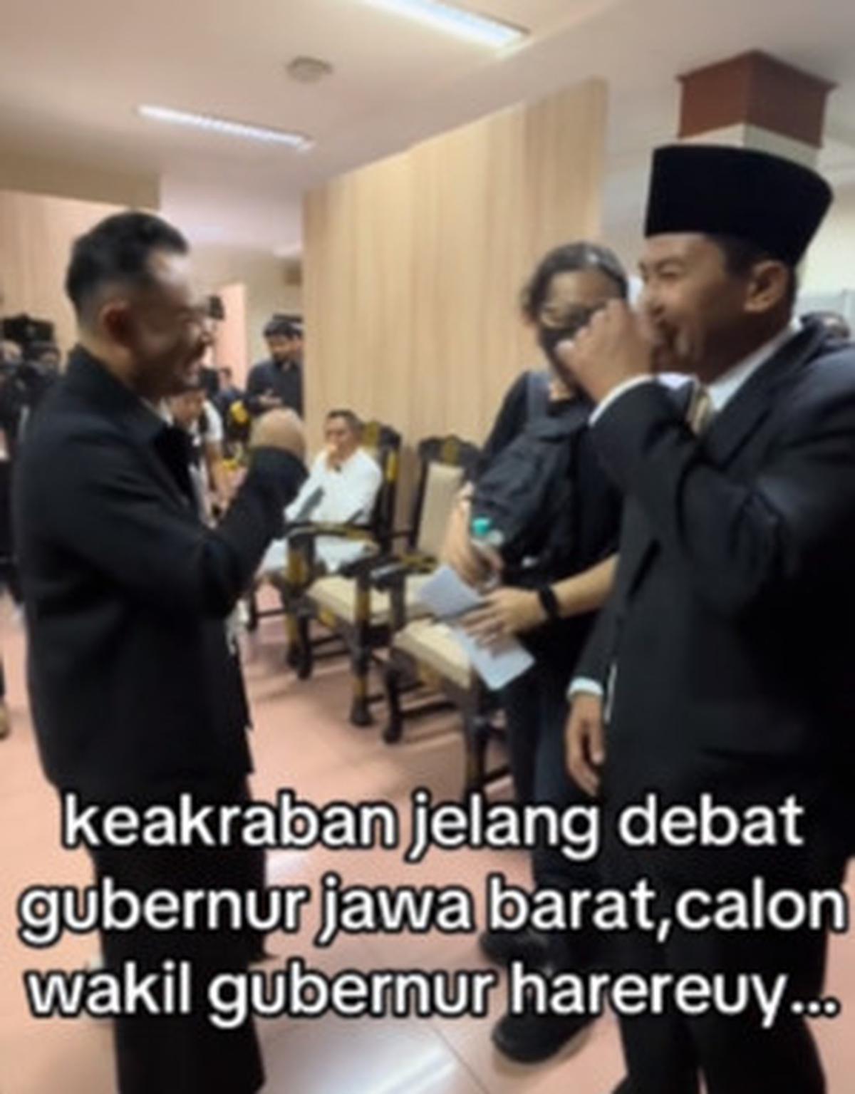 Momen Cawagub Ronald Surapradja Dikasih Obat Rahasia Sebelum Debat