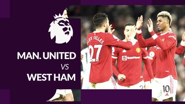 Berita motion grafis laga Liga Inggris (Premier League) 2021/2022, Manchester United vs West Ham United, yang berakhir dengan skor 1-0, gol dicetak Marcus Rashford, Sabtu (22/1/2022) malam hari WIB.