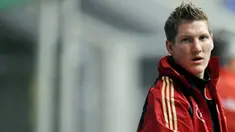 Bastian Schweinsteiger arrives for a training session on October 8, 2008 at LTU Arena stadium in Duesseldorf. The German team prepares for a World Cup qualifying match against Russia to take place on October 11, 2008. AFP PHOTO/VOLKER HARTMANN