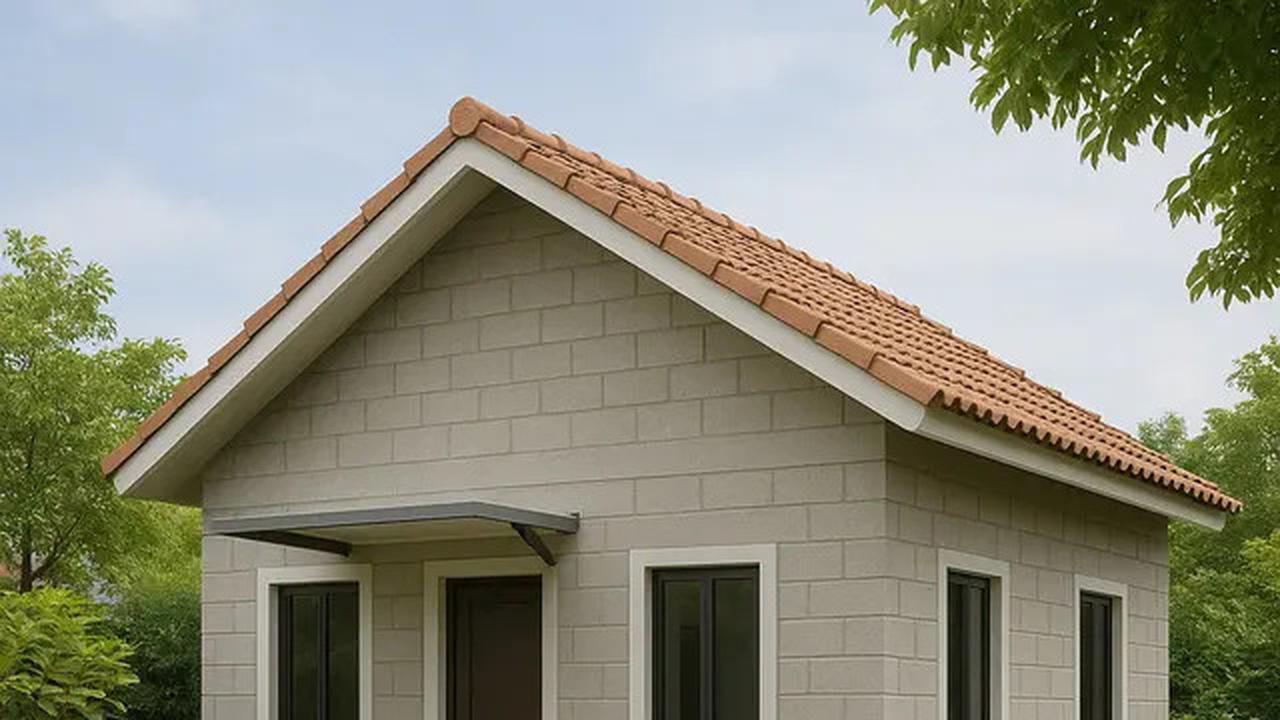 6 Model Rumah Sederhana dari Batako dengan Atap Pelana, Kokoh dan Hemat Biaya