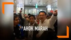 Beredar sebuah video Basuki Tjahaja Purnama atau Ahok sedang marah-marah di Tempat Pemilihan Suara Osaka Jepang hari Minggu (14/3).