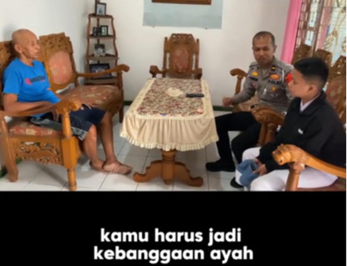 Momen Bocah Minta Tolong Antarkan Les ke Polisi, Alasannya Bikin Haru